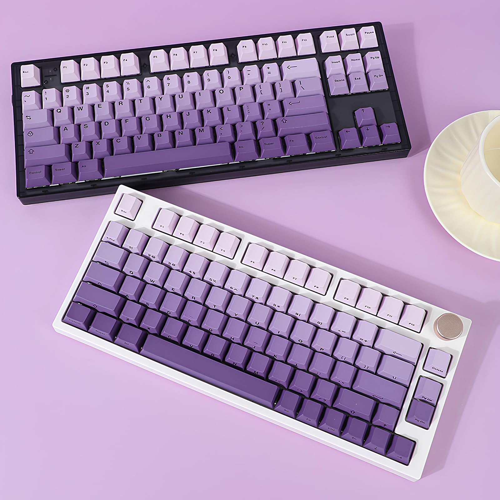 Mua GEKUCAP Custom PBT Keycaps, Gradient Purple Keycaps 134 Keys ...