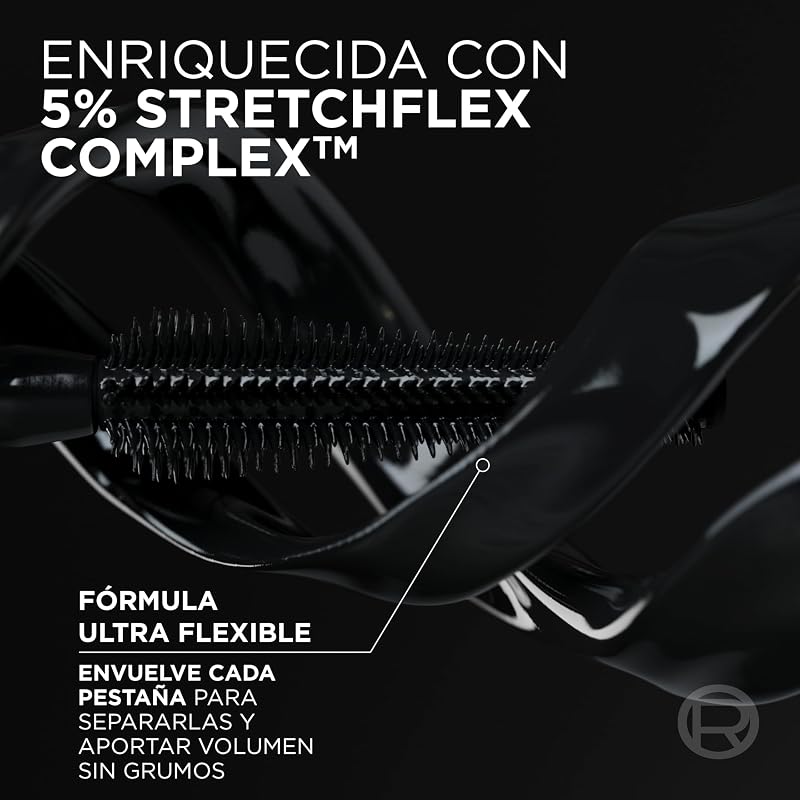L'Oréal Paris Panorama Máscara de Pestañas Voluminizadora, Black