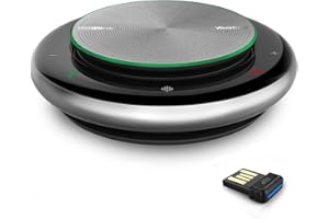 RGBlink Bluetooth Speakerphone Conference Speakerphone with Microphone USB Speakerphone Wireless Enhanced Noise Reduction Algorithm Home Office 360° Voice Pickup CP900 Teams Certified