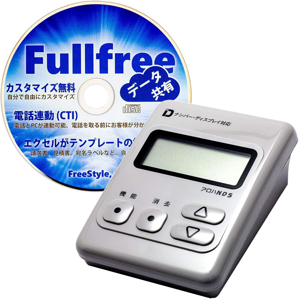 Amazon Ctiシステム簡単導入キット ナンバーディスプレイアダプタ アロハnd5 アロハnd4後継機 Usb接続 Ctiソフト Fullfree コネクタ 配線部品 オンライン通販