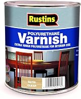 Rustins Polyurethane Varnish Clear Satin 500ml Wood Finish