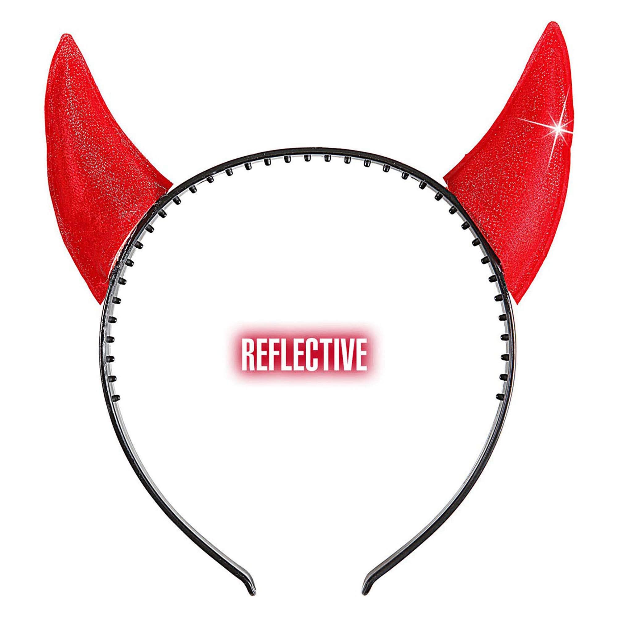 Horns Reflective Red Accessory for Fancy Dress