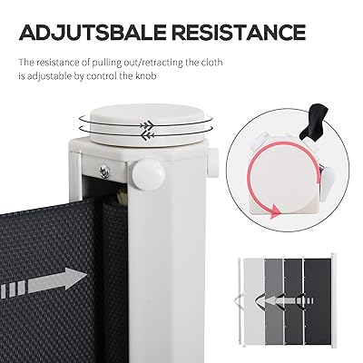 pawhut retractable gate