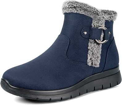ladies navy snow boots