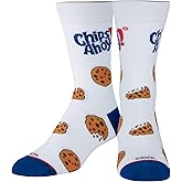 Cool Socks Novelty Crew Socks Men's Women's, Chips Ahoy Cookies, Graphic Print, Large