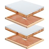 Colingmill Mental Telescoping Hive Cover and Beehive Inner Cover for 10 Frame Bee Hive, Beehive Part for Beekeeping Tool(4 Pcs)