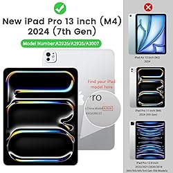 MoKo for iPad Pro 13 Inch Case 2024 (M4) with