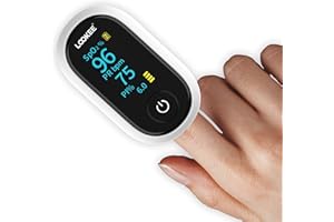 LOOKEE A320 Premium Pulse Oximeter Finger Heart Rate Oxygen Monitor | Proudly Canadian | SpO2 Blood Oxygen Level | Medical Ac