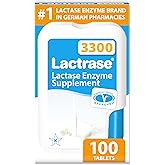 Lactrase Tablet Dispenser – #1 Lactase Brand in German Pharmacies – Original 3,300 FCC Lactase Units – 100 Fast-Acting Pills for Lactose Intolerance – Enjoy Dairy Again