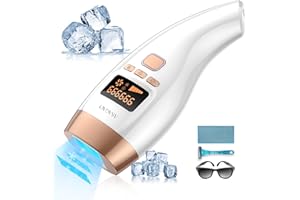 ASAGAO Laser Hair Removal With Cooling System, at-Home IPL Hair Removal for Women Men, Upgraded to 999,999 Flashes Permanent Hair Removal Device on Facial Legs Arms Bikini Line
