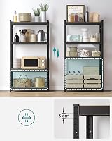 SONGMICS 4-Tier Steel Shelving Unit 520 kg 40x80x160 cm Black GLR044B01 view 4