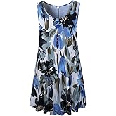 LARACE Tank Tops for Womens Summer Clothes Plus Size Sleevelss Tunic Button Down Shirts for Leggings