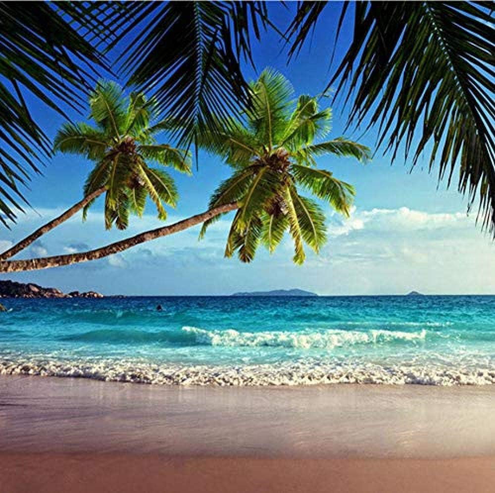 Lmyly Wooden Jigsaw Puzzles Large 500 Pieces for Adults Kids Landscape Tropical Sea Beach Educational Games Toys for Children Animation Pairing Gift