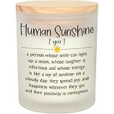 OASSIE Thank You Gifts for Women - Long Lasting Vanilla Lavender Candle 10 oz - Inspirational Appreciation Birthday Gifts for Women Friends Coworkers Boss Teachers Nurses, Retirement Gift for Woman