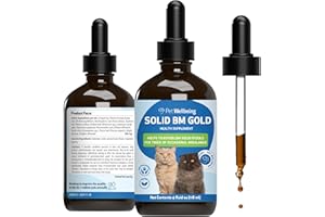 Pet Wellbeing Solid BM Gold for Cats - Vet-Formulated - Supports Healthy Digestive Function, Solid Stools, Normal Bowel Movem