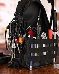 katerk 6pcs Red&Black Bit Holder with Carabiner
