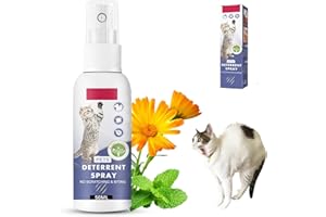 axofwga Cat Deterrent Spray, Spray 100% Natural Cat Spray Deterrent, Effectively Guides Training, Prevent Cat Scratching and 