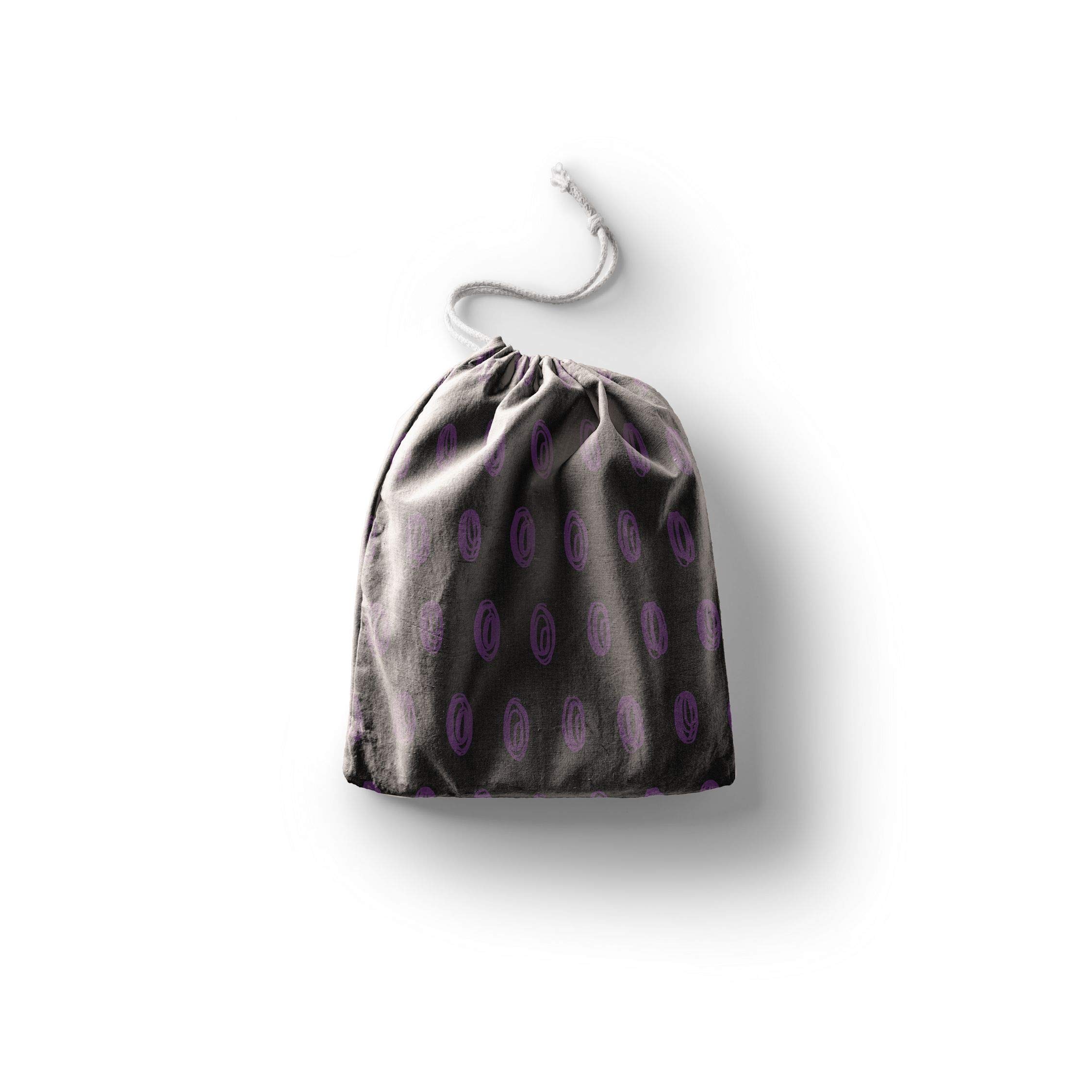 Bonamaison Printed Cotton Produce Bag with Drawstring, Reusable Grocery Bag, Biodegradable Eco-Friendly Bags, Travel Pouch, Sachet Bags, Shopping Bag, Eco Friendly, Foldable, Size: 30x40 Cm
