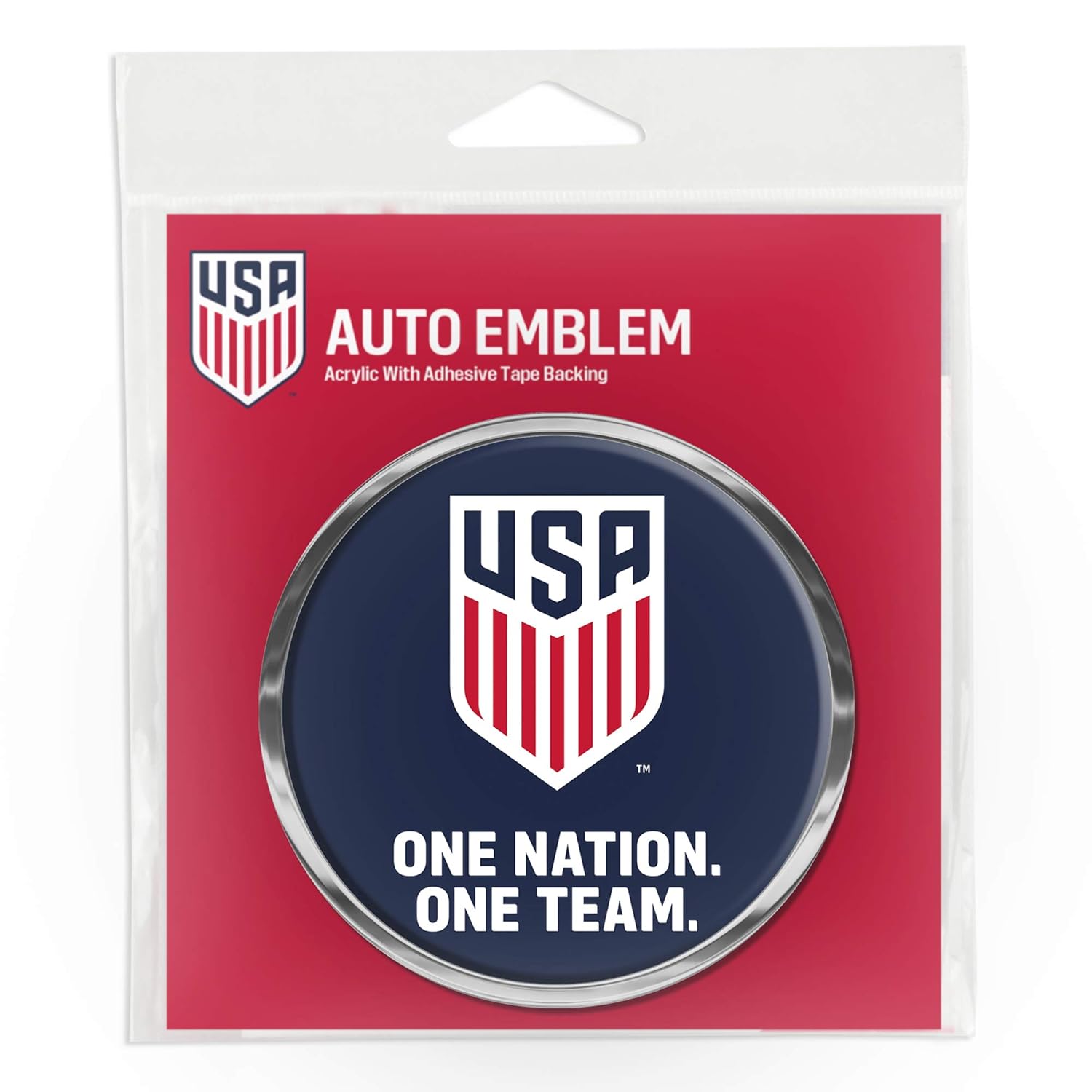 Fan Shop Emblems Newsmada Com Us Mens National Soccer Team Usmnt Chrome Auto Emblem
