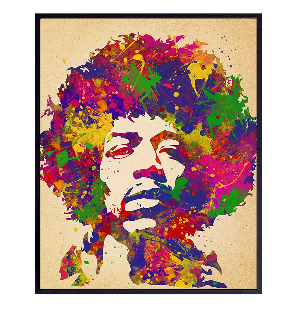Amazon.com: Jimi Hendrix Poster - 8x10 Psychedelic Experience Wall Art