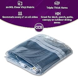 CCS Waterproof Clear PVC Tarp Cover – Extra Heavy