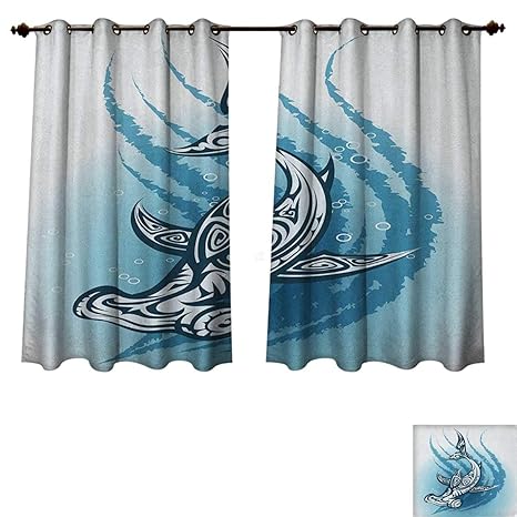 Amazon Com Pricetextile Shark Bedroom Thermal Blackout Curtains