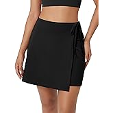 ODODOS Wrap Skorts for Women Built-in Shorts High Waist Tennis Skirts with Pockets for Casual Athletic Golf