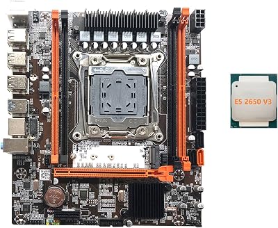 Lodokdre X99H LGA2011-3 Motherboard Xeon E5 V3 Series CPU Support w/ E5 2650 V3