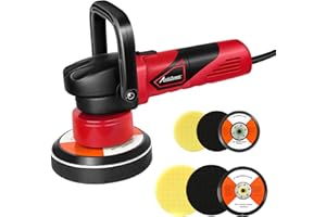 AVID POWER Buffer Polisher, 5-inch/6-inch Dual Action/DA Polisher for Car Detailing, Random Orbital Car Buffer Polisher Waxer Kit with 6 Variable Speed, 4Pcs 5-inch & 6-inch Polishing Pads