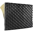 TroyStudio Triple Noise Insulation Sound Proof Foam Panel - 19 X 16 X 0.7 Inches Pack of 1 Self-Adhesive Closed Cell Foam Soundproofing Foam - Car Sound Deadening Mat - Egg Crate Acoustic Foam Panel