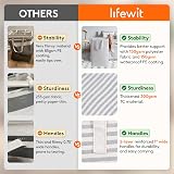 Lifewit 80L Collapsible Laundry Basket Hamper with Extended Handles, 2 Pack view 3
