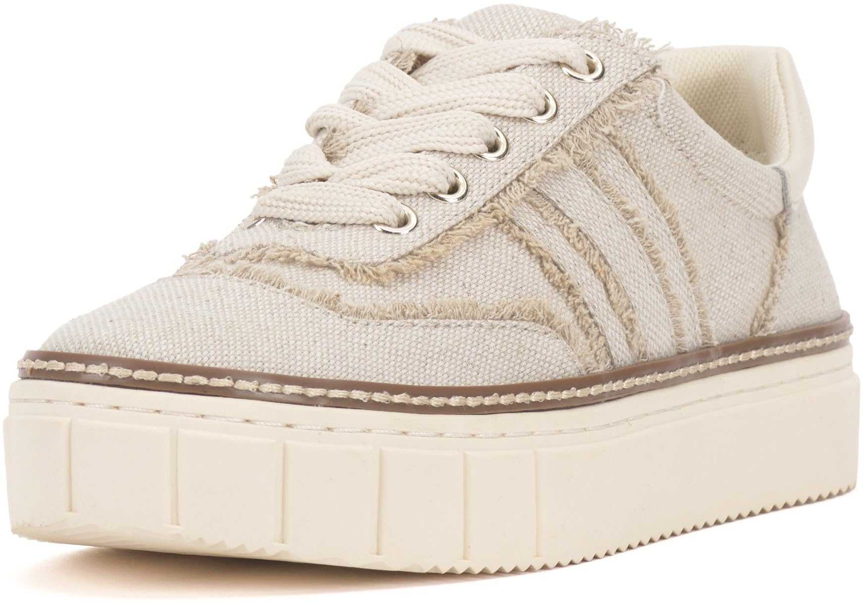 Vince Camuto Women's Reilly Sneaker, Stone Khaki, 8