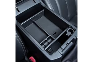 JKCOVER Center Console Organizer Tray Compatible with Toyota 4Runner 2010-2021 2022 2023 2024 and Kia Telluride 2020-2024 Accessories,Insert Armrest Box Secondary Storage ABS Black Materials
