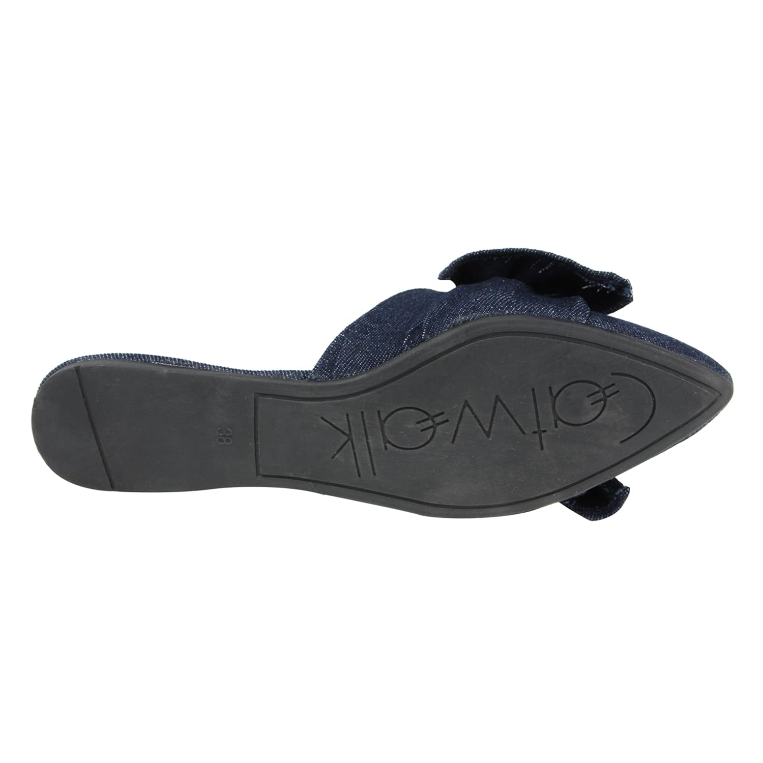 catwalk blue mules for women