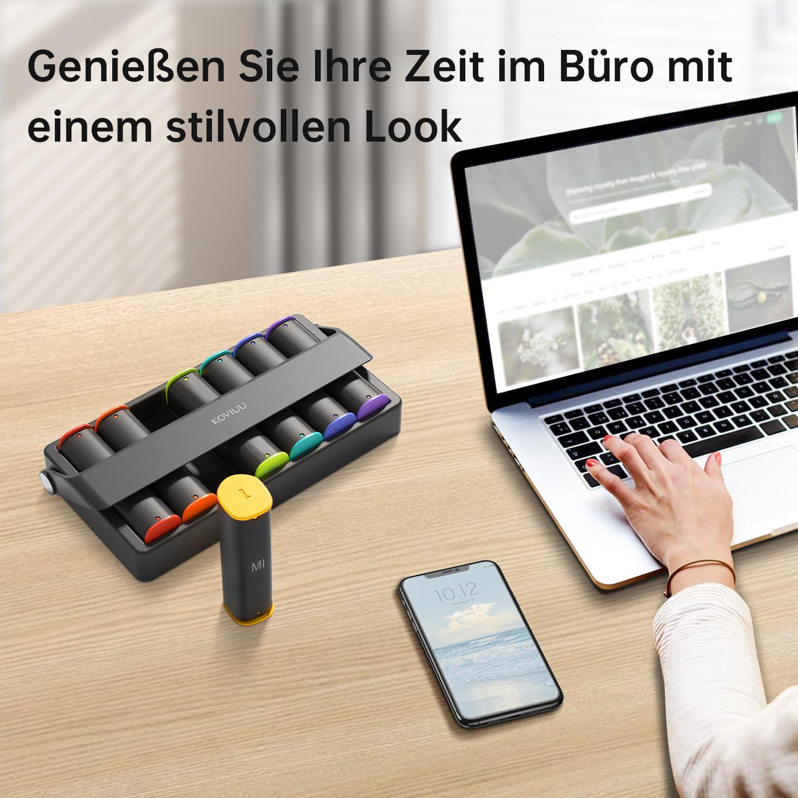 KOVIUU Tablettenbox 7 Tage Morgens Abends, BPA Frei Pillendose 2 Fächer Große für Unterwegs Abnehmbar, Medikamentenbox 7 Tage Datenschutz Verdickt, Pillenbox für Medikamente Vitamine Fischöl Schwarzl 6