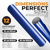 vgoltd Gloss Self-Adhesive Vinyl Wrap 60x200 cm Blue Kitchen Countertop view 3