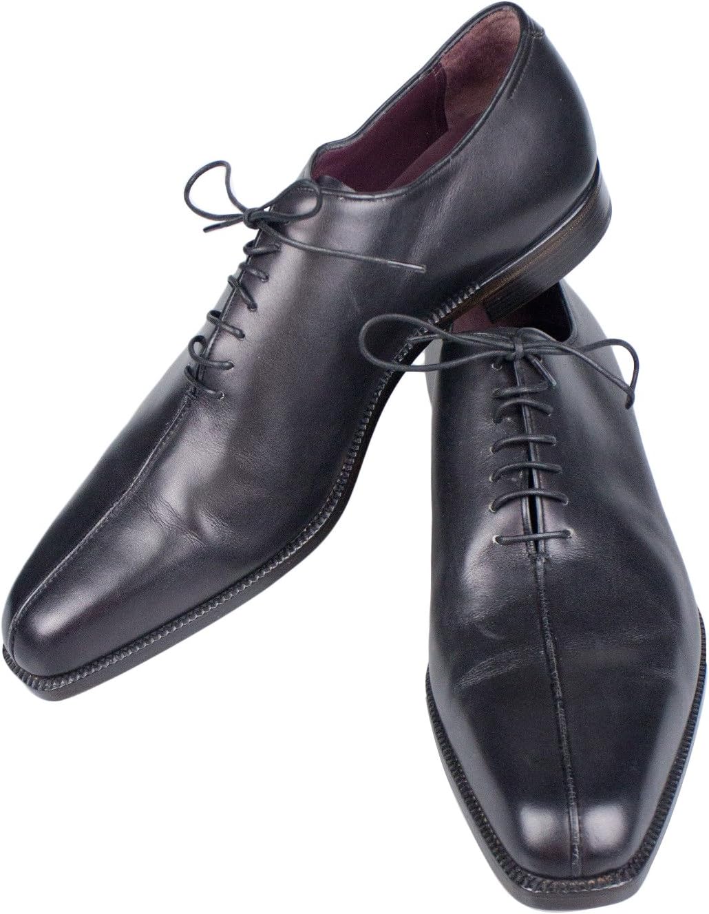 berluti Black Leather Oxfords Dress Shoes Size 9.5