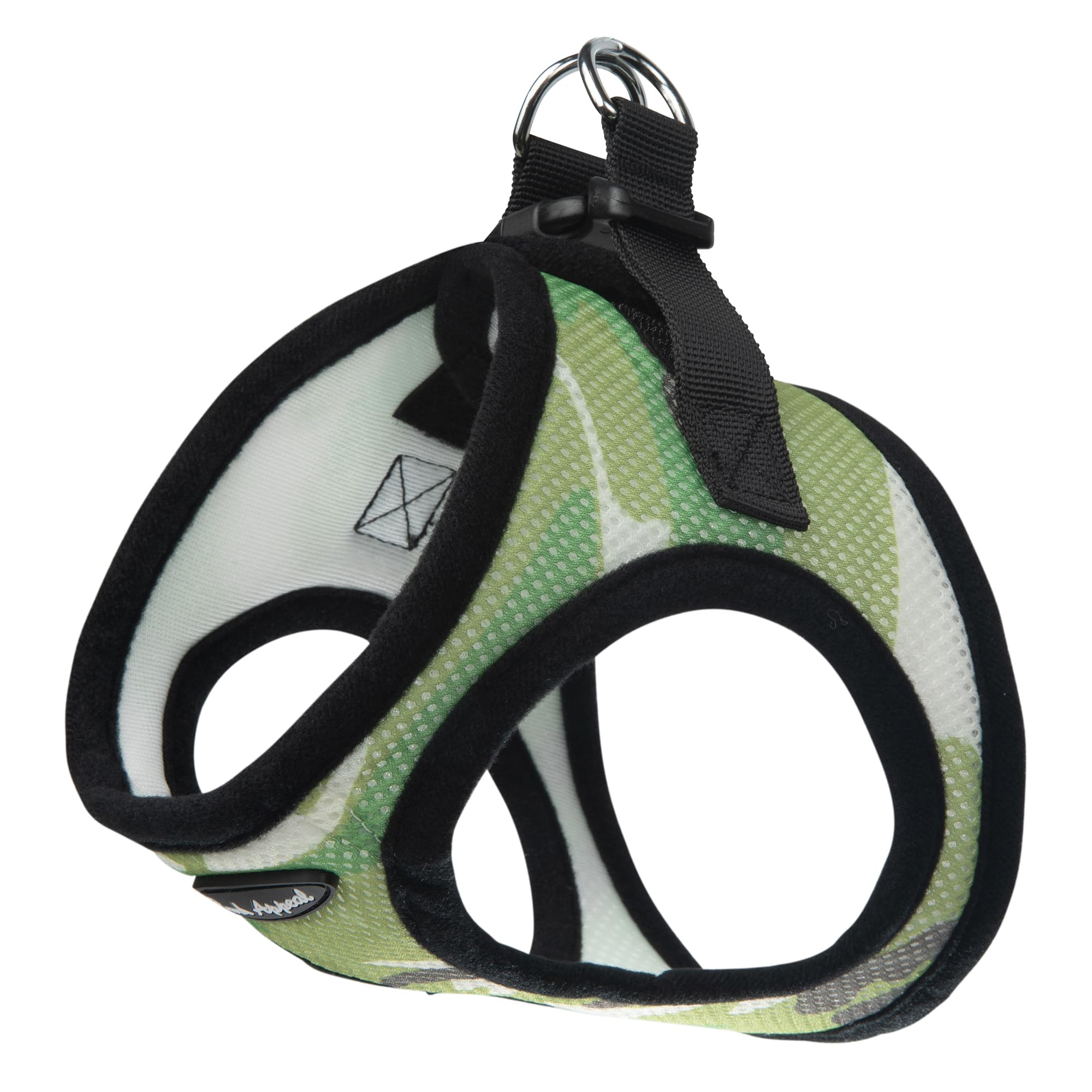 Bark Appeal Green Camouflage Step-in Dog Harness for Small-Medium Pets – Updated Sizing, Re-Measuring is Essential – Soft Vest Harness – Anti-Choke with Adjustable Strap & Heavy Duty Clip – M — image 1