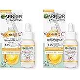 Garnier Vitamin C Serums Face Duo Gift Set, With 3.5% Niacinamide & Salicylic Acid, Brightening Serum, For All Skin Types, Ev