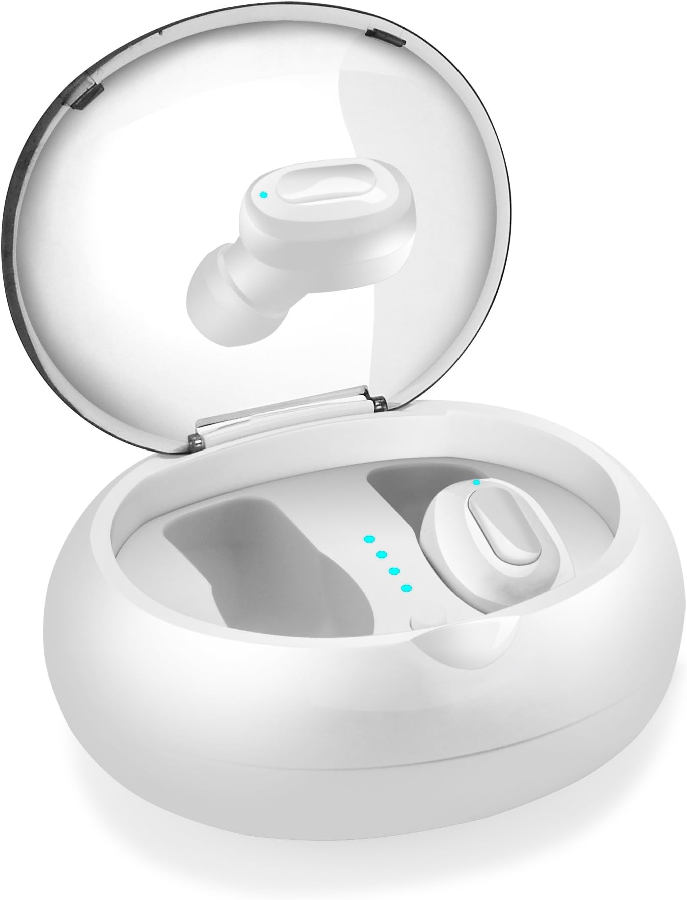 Wireless Earbuds, HUNLEE Bluetooth Earbuds with Built-in Mic Bluetooth True Wireless Headphones. IPX5 Waterproof Sports In-Ear Earphones with Premium Bass Stereo for iPhone Android Laptop-Easy to Pair