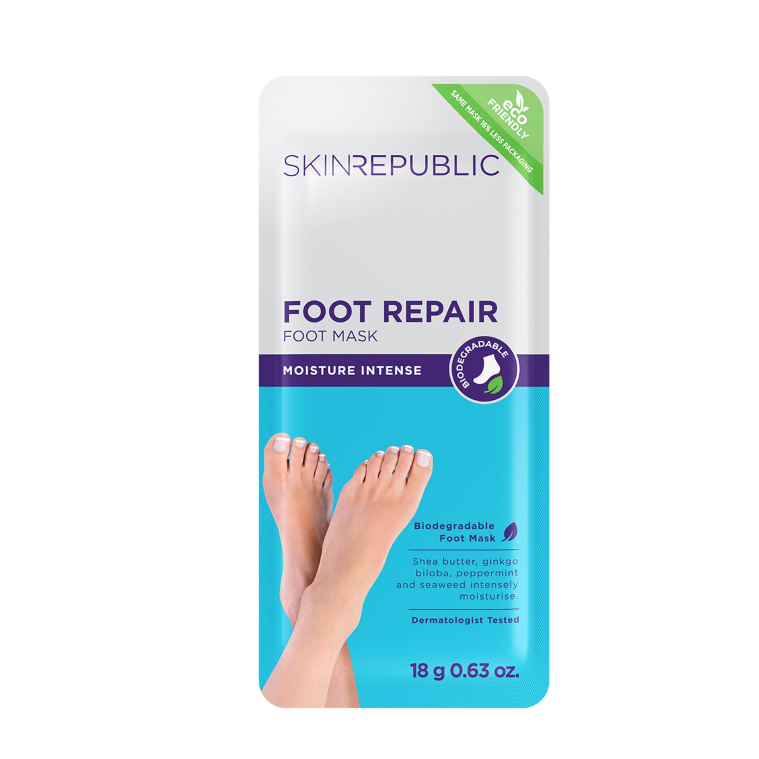 Skin Republic Foot Repair Mask | Intense Moisturization | Helps Soothe Rough, Dry Feet And Heels (Pack of 1)