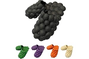JIELAFIC Massage Bubble Slides Slippers for Women Men, Funny Lychee Non-Slip Spa Slippers, Gym House Slippers Shower Bedroom Slippers, Thick Sole Spa Slides Slippers