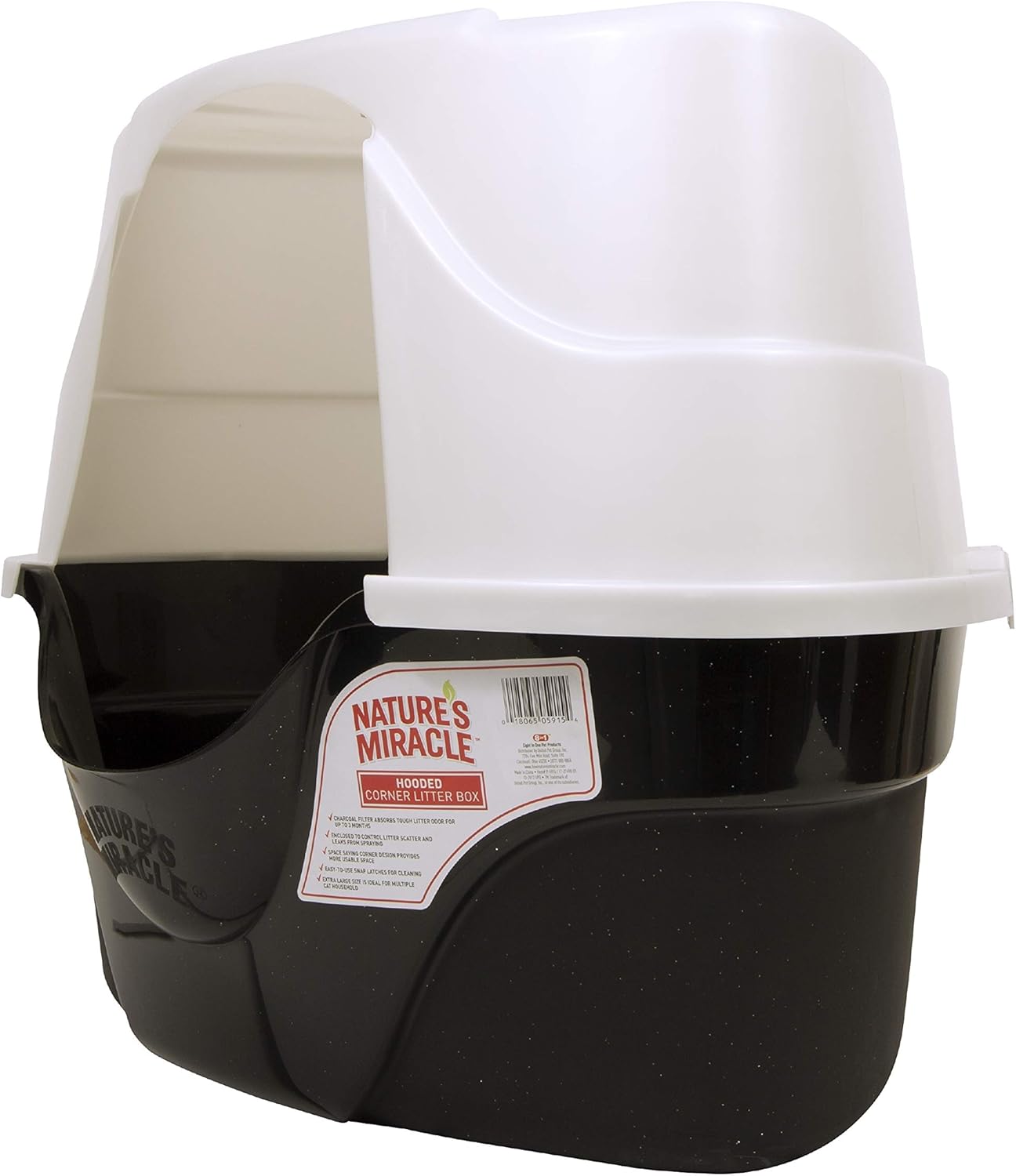 nature's miracle corner hooded litter box
