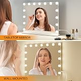 Ekasoco Hollywood Vanity Mirror with Lights, 15 Dimmable Bulbs, 58x46cm view 5