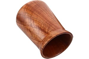 HOLIDYOYO Wooden Kitchen Utensil Organizer Bucket with Rim – Large Rustic Flatware Holder for Countertop