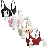 GXXGE Nursing Bra Support Pumping Bra Hands Free All in One Maternity Bra Comfortable Breast No Pad Pumps Bra
