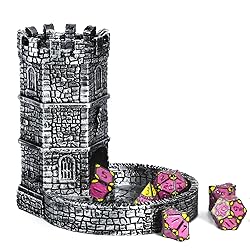 KSNDie Castle DND Dice Tower, Wall Carving Dice