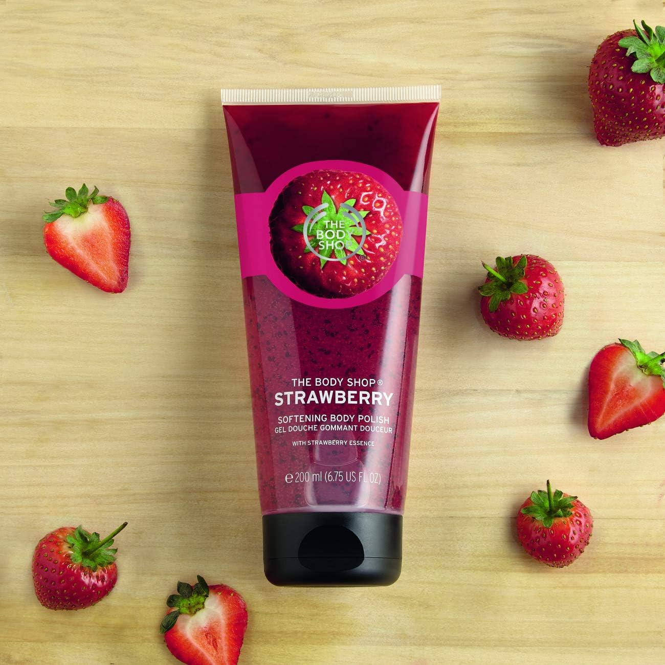 The Body Shop Body Polish, Strawberry, 6.75 Ounce by The Body Shop 200ml, Multicolour, 200 ml (Pack of 1) - Image 3