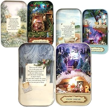 miniature tin houses