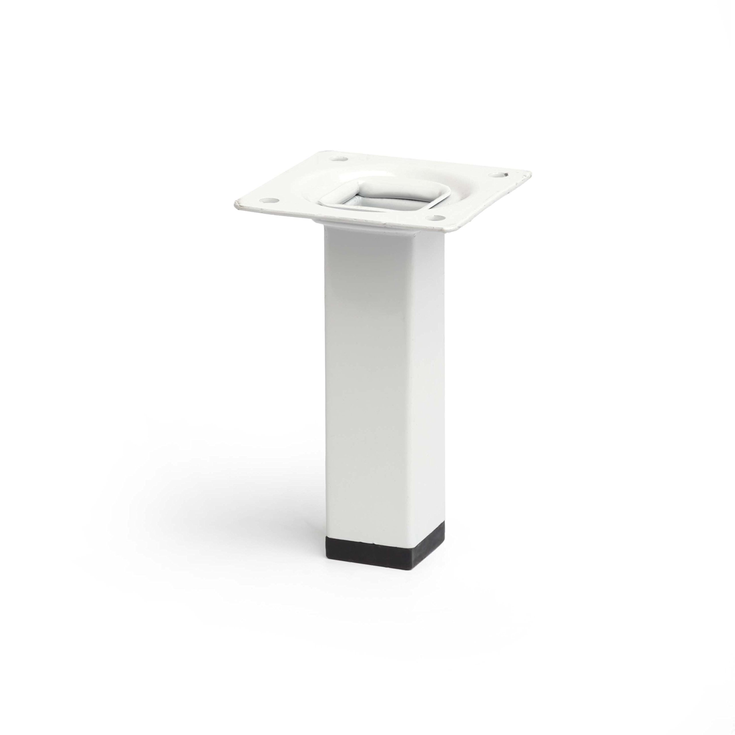 Shelf Depot L100 Square Steel Leg with Hangers - White (Pack of 4)